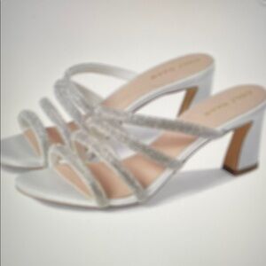 White Strappy Heels